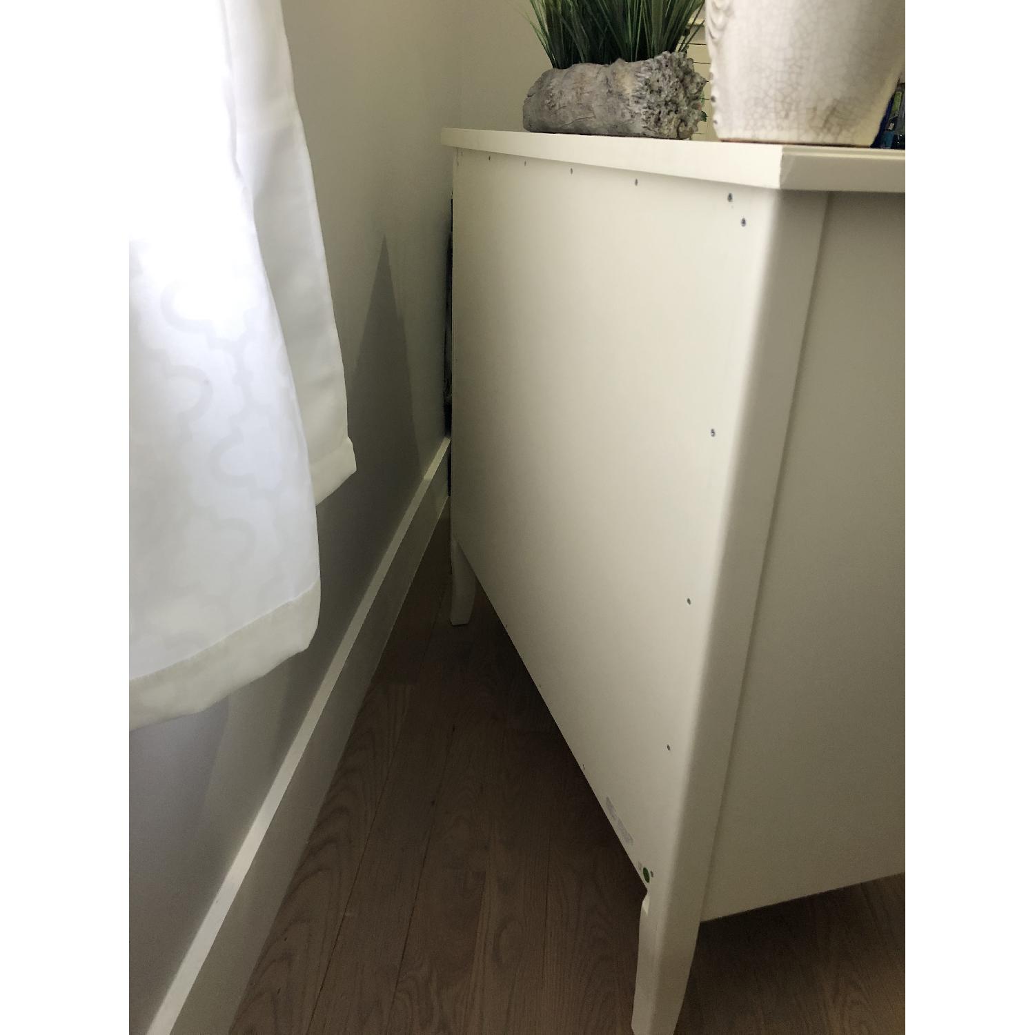 Pottery Barn Off-White Mirrored Dresser- Solid Wood - image-8
