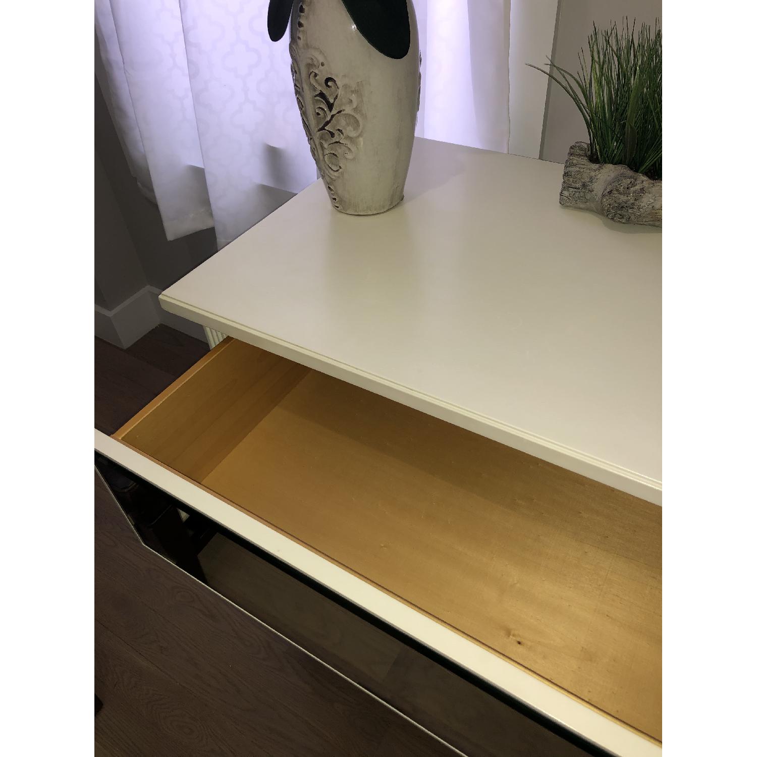 Pottery Barn Off-White Mirrored Dresser- Solid Wood - image-6