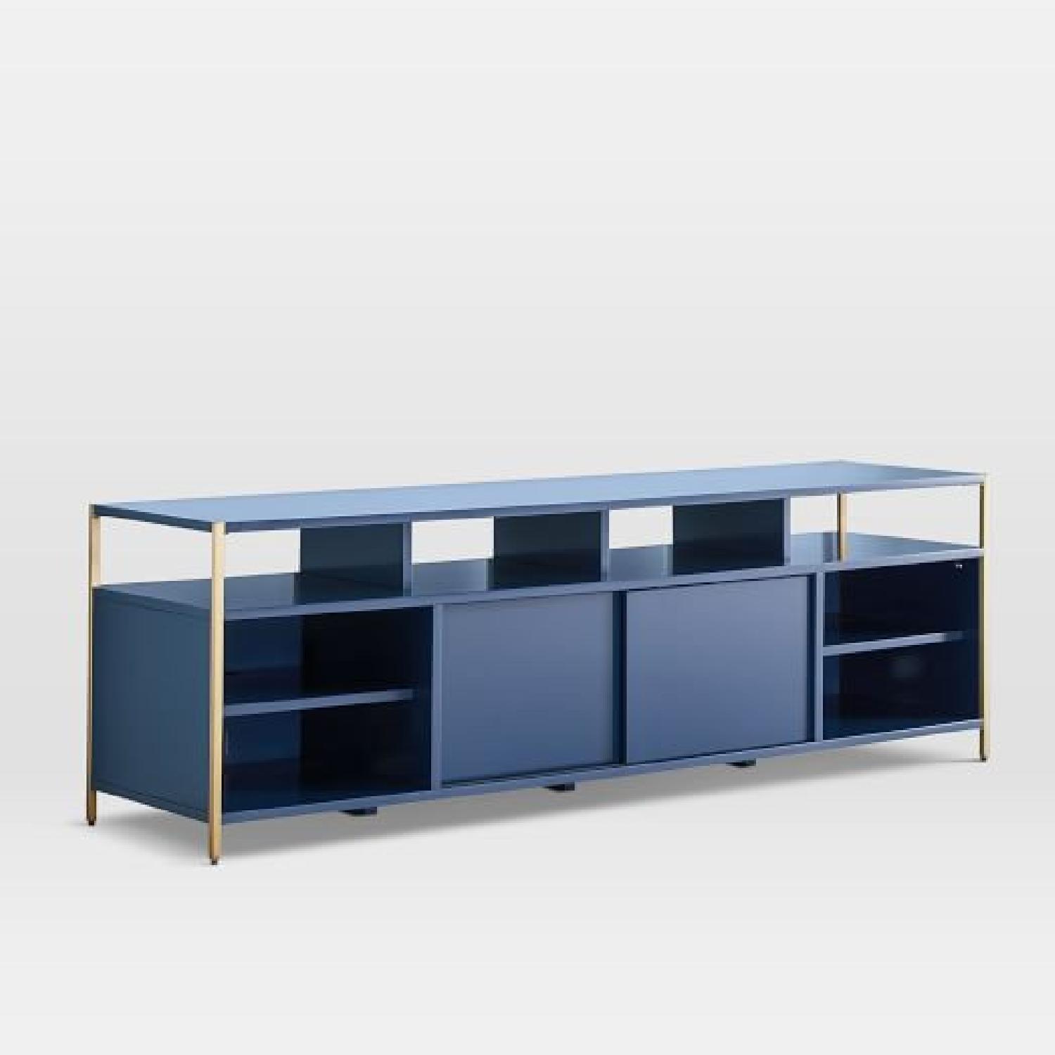 West Elm Navy Blue Zane TV Console - image-4