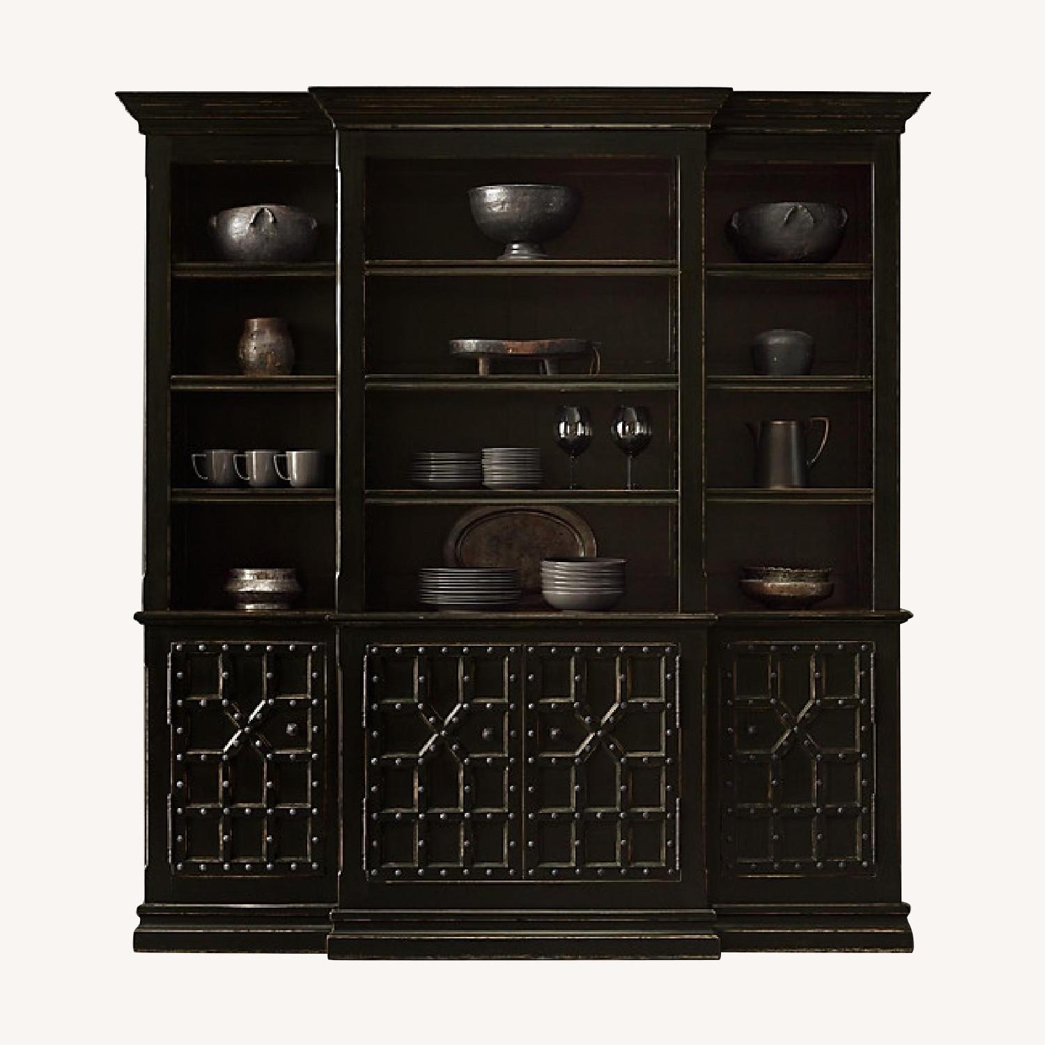 Restoration Hardware 4 Door Sideboard/Open Hutch - image-0