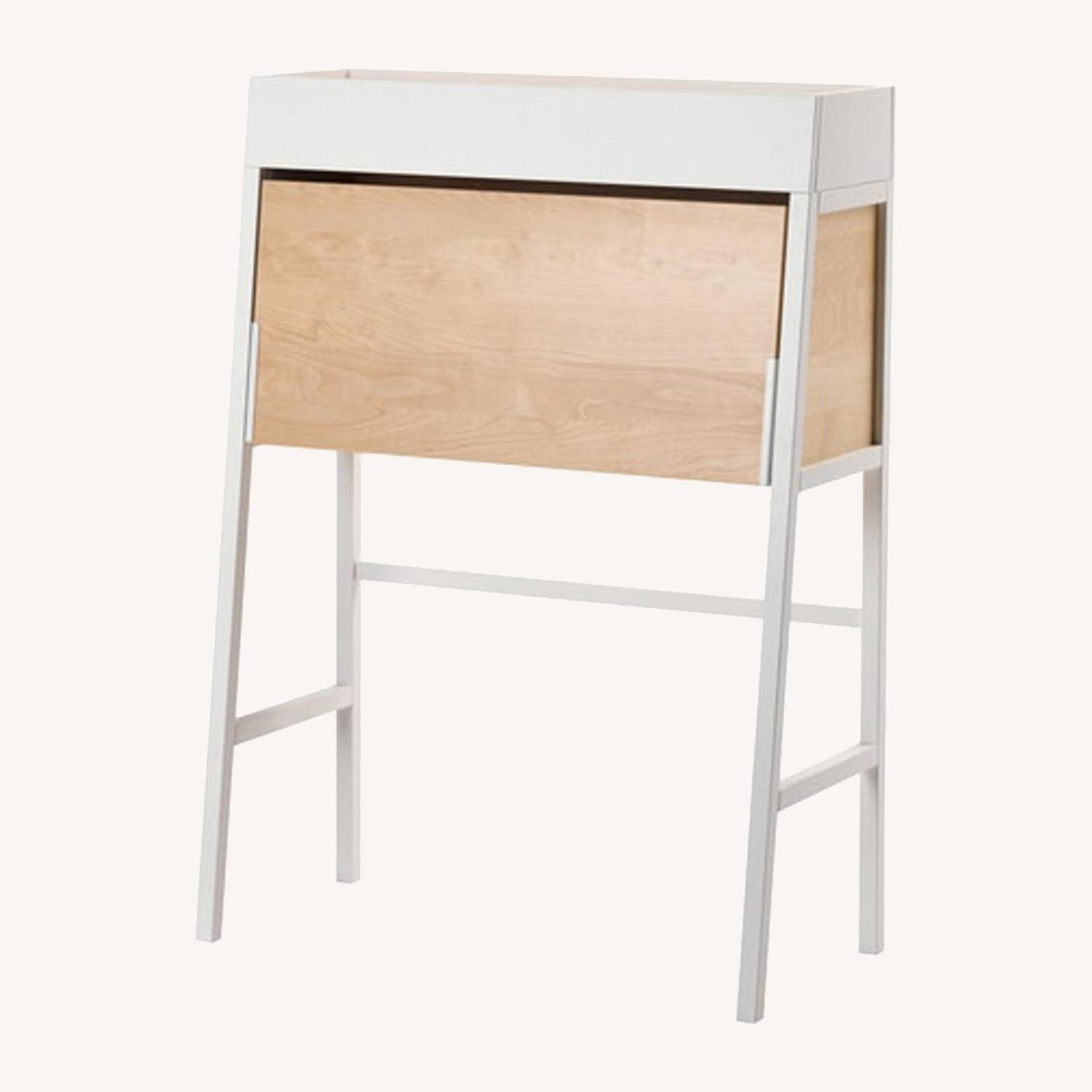 Ikea White Secretary Desk - image-0