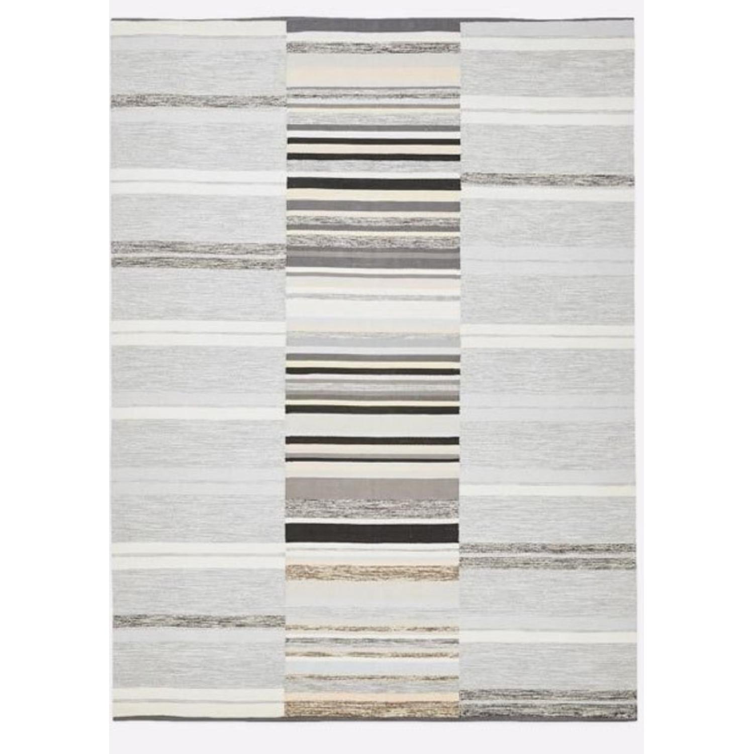 West Elm Mixed Stripes Dhurrie Rug - image-1