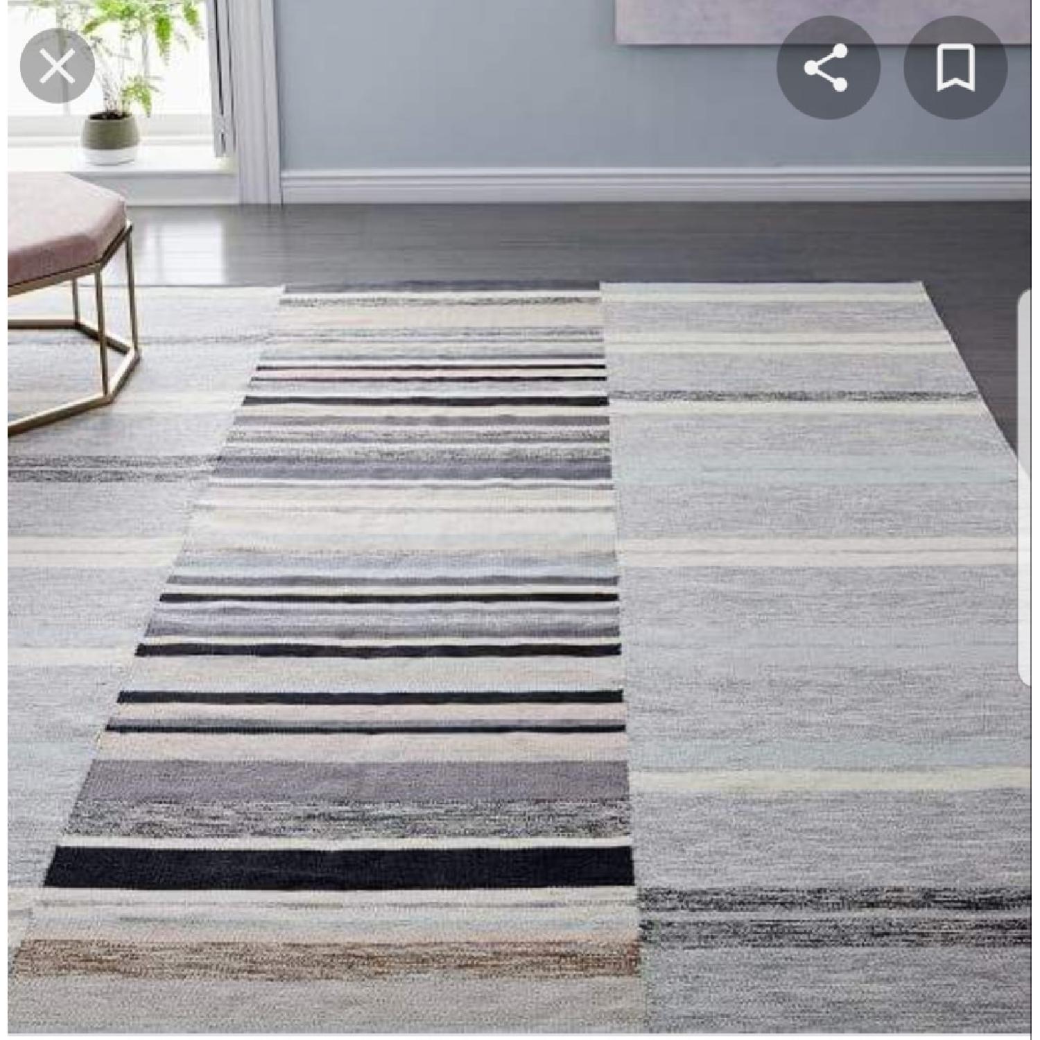 West Elm Mixed Stripes Dhurrie Rug - image-2