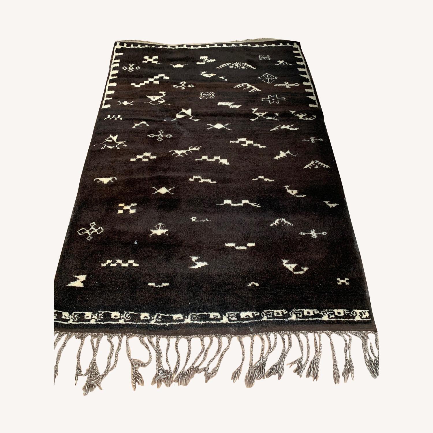 Antique 100% Wool Afghani Rug - image-0