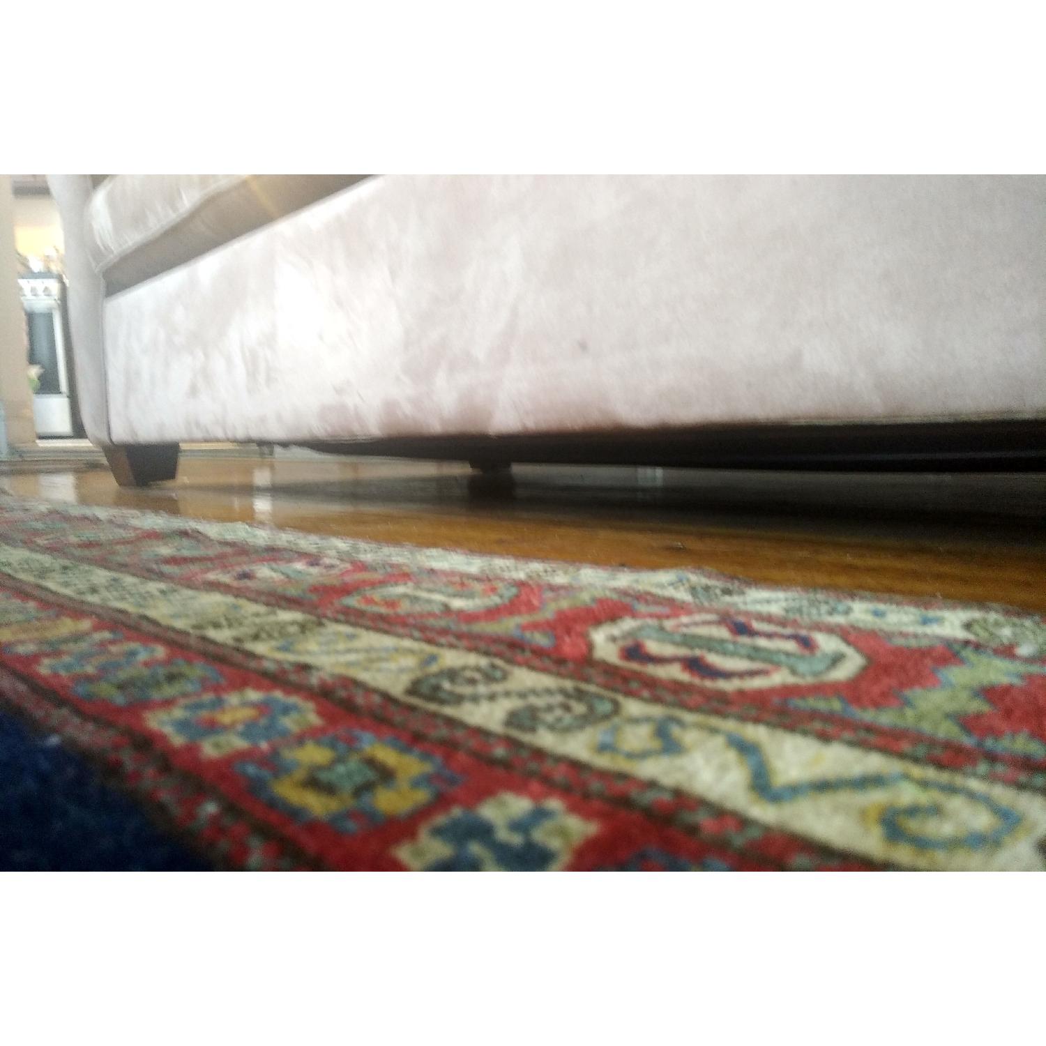 Micro-suede couch with hidden sofa bed - image-9