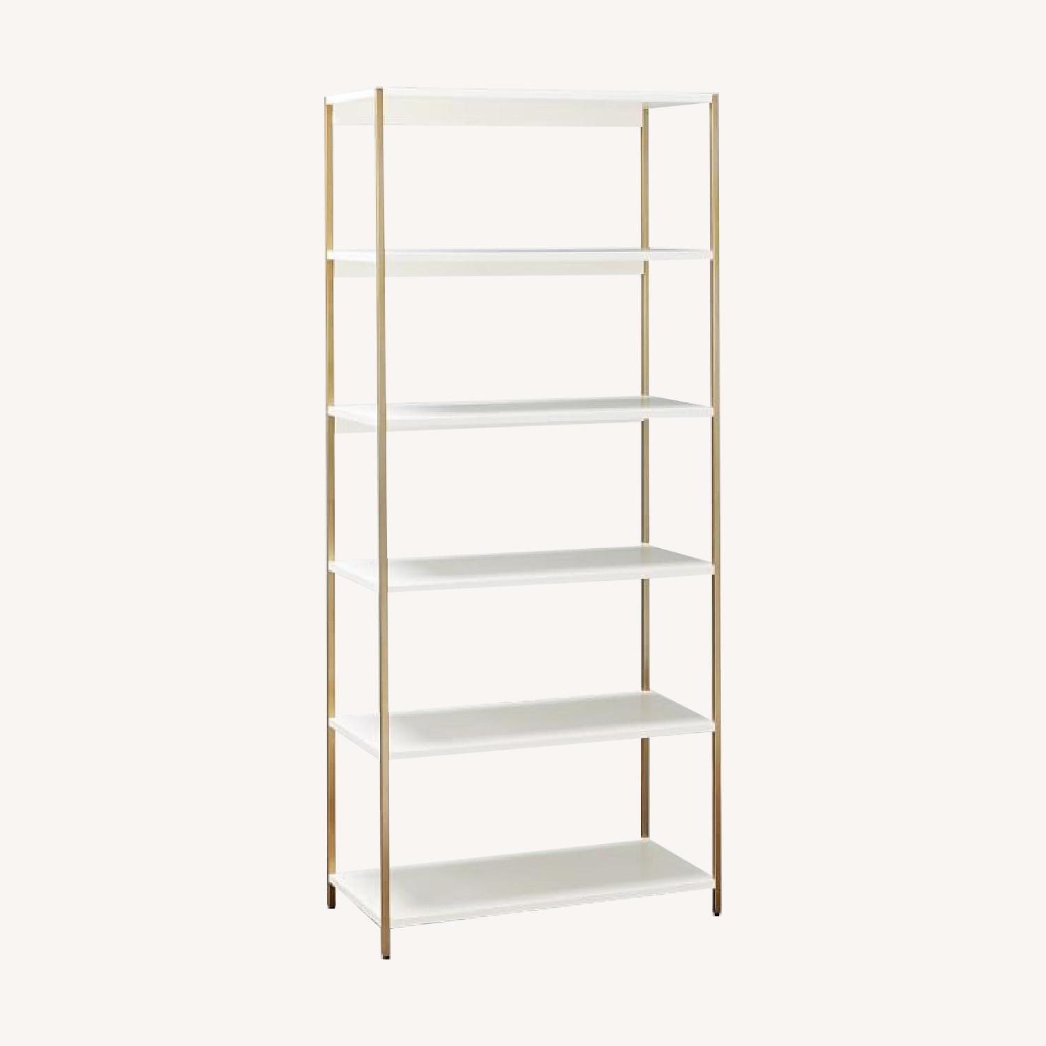West Elm Zane Wide Bookshelf AptDeco