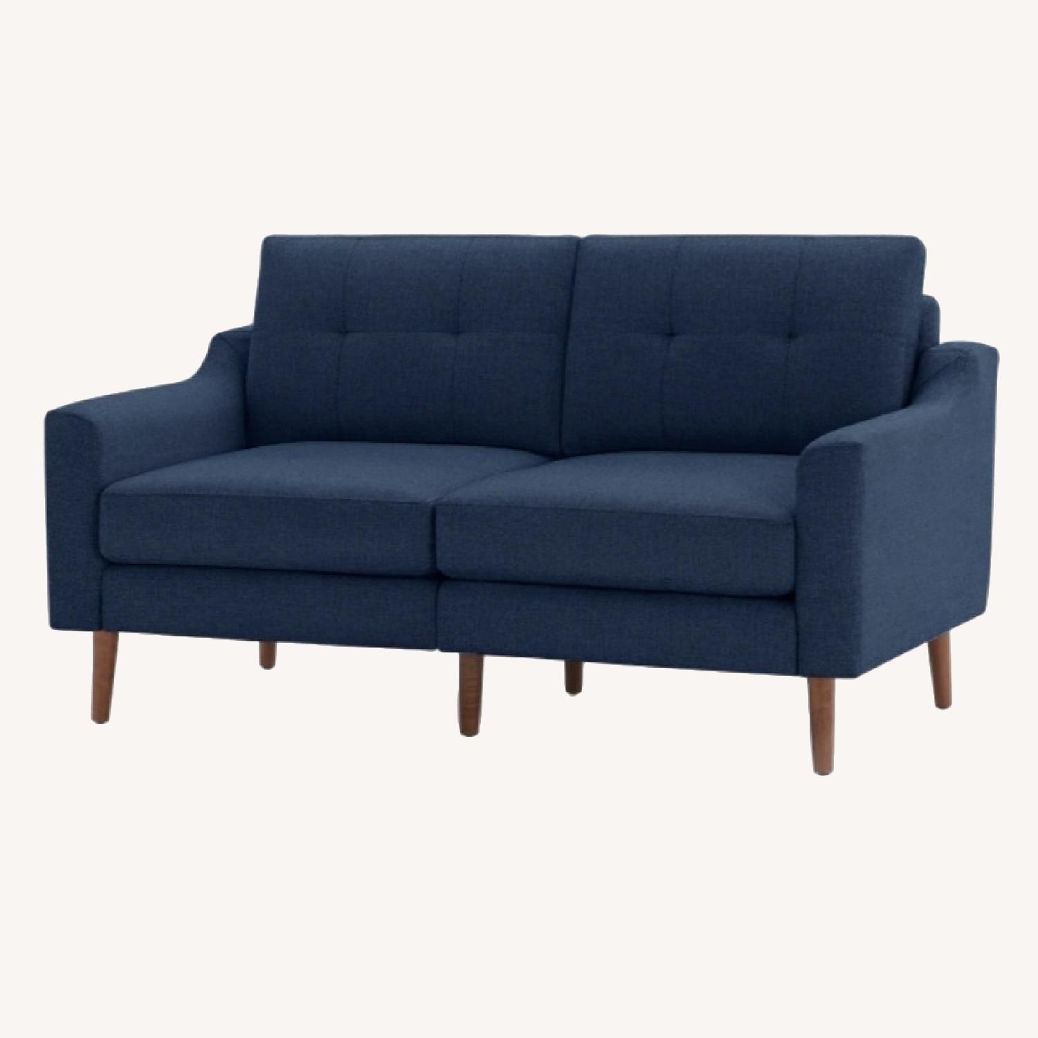 Burrow Navy Loveseat - image-0