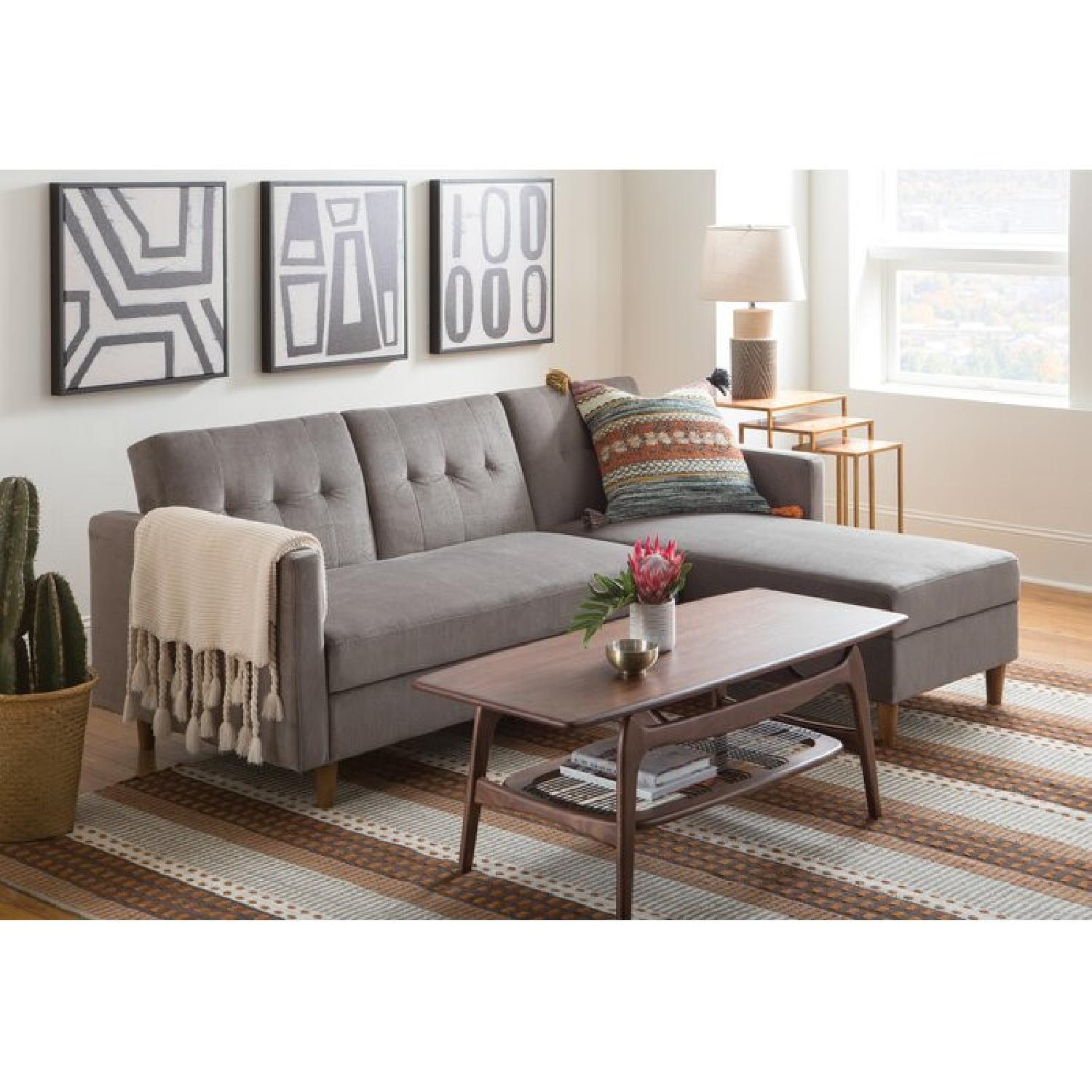 Joss & Main Grey Storage Sectional - image-4
