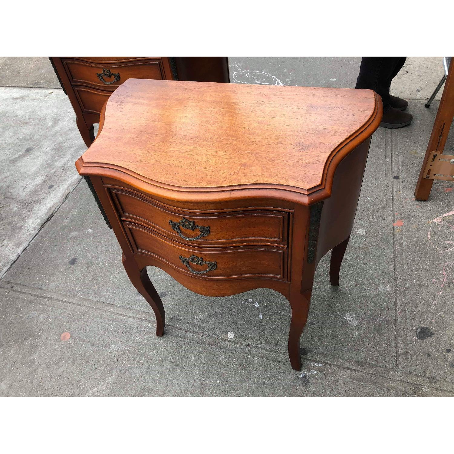 Vintage Louis XV Style Decorated With Brass Nightstand - image-10