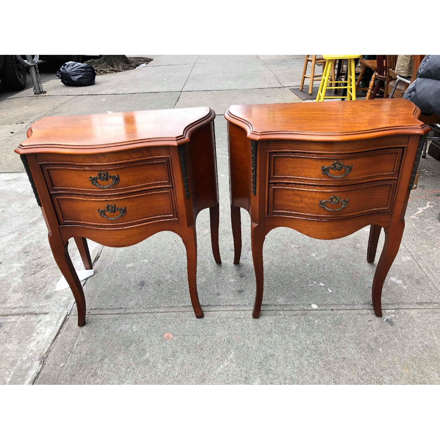 Vintage Louis XV Style Decorated With Brass Nightstand - image-21