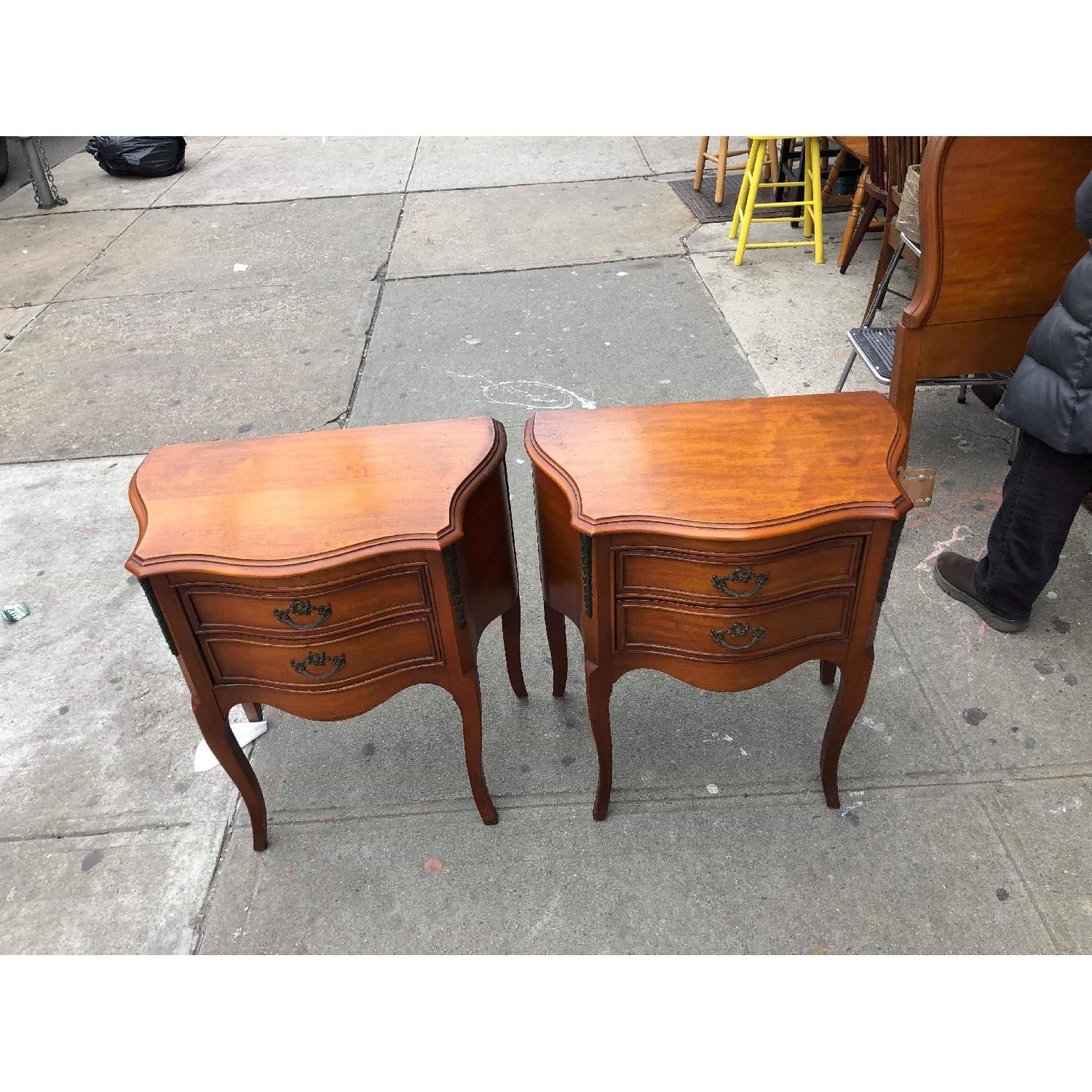 Vintage Louis XV Style Decorated With Brass Nightstand - image-22
