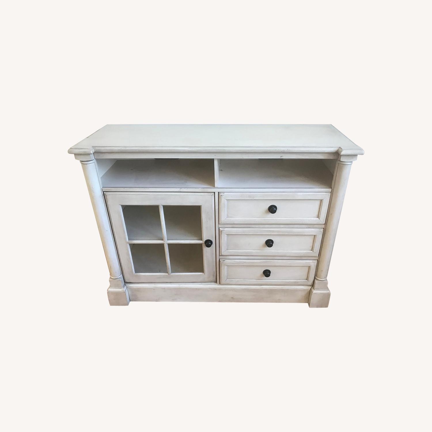 Home Goods White Entertainment Center AptDeco