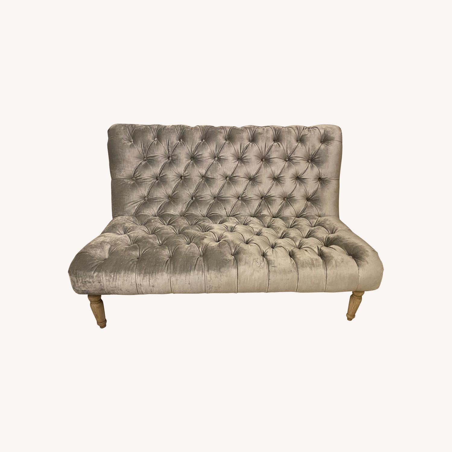 Vintage Velvet Loveseat Sofa AptDeco