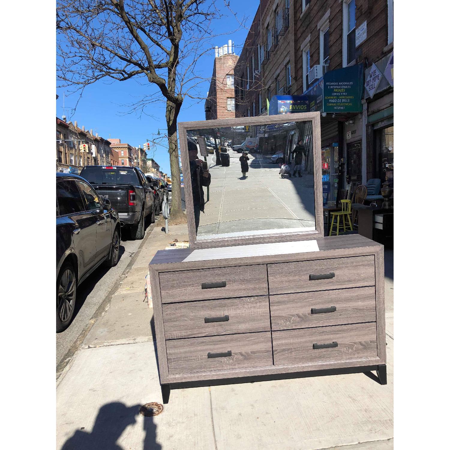 Grey Dresser w /Mirror - image-21