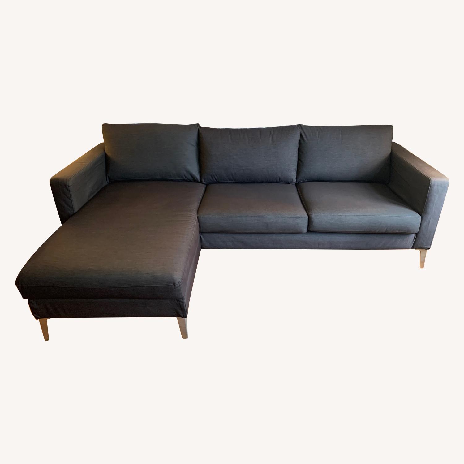 IKEA Dark Grey Karlstad Sectional - AptDeco