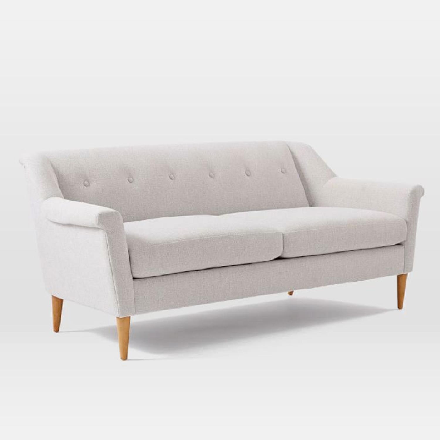 West Elm Finn Frost Grey Sofa - image-6