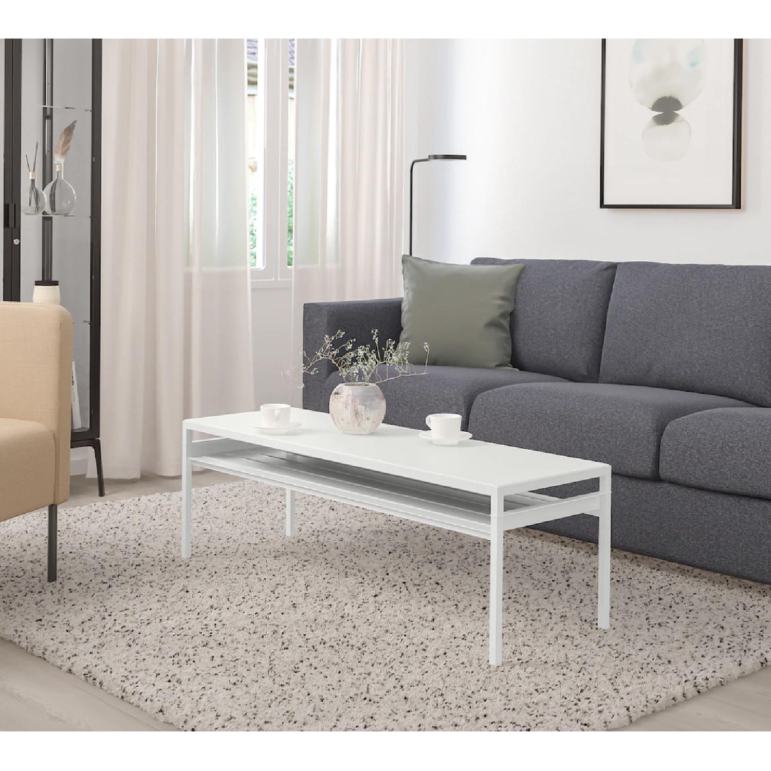 IKEA White Coffee Table AptDeco