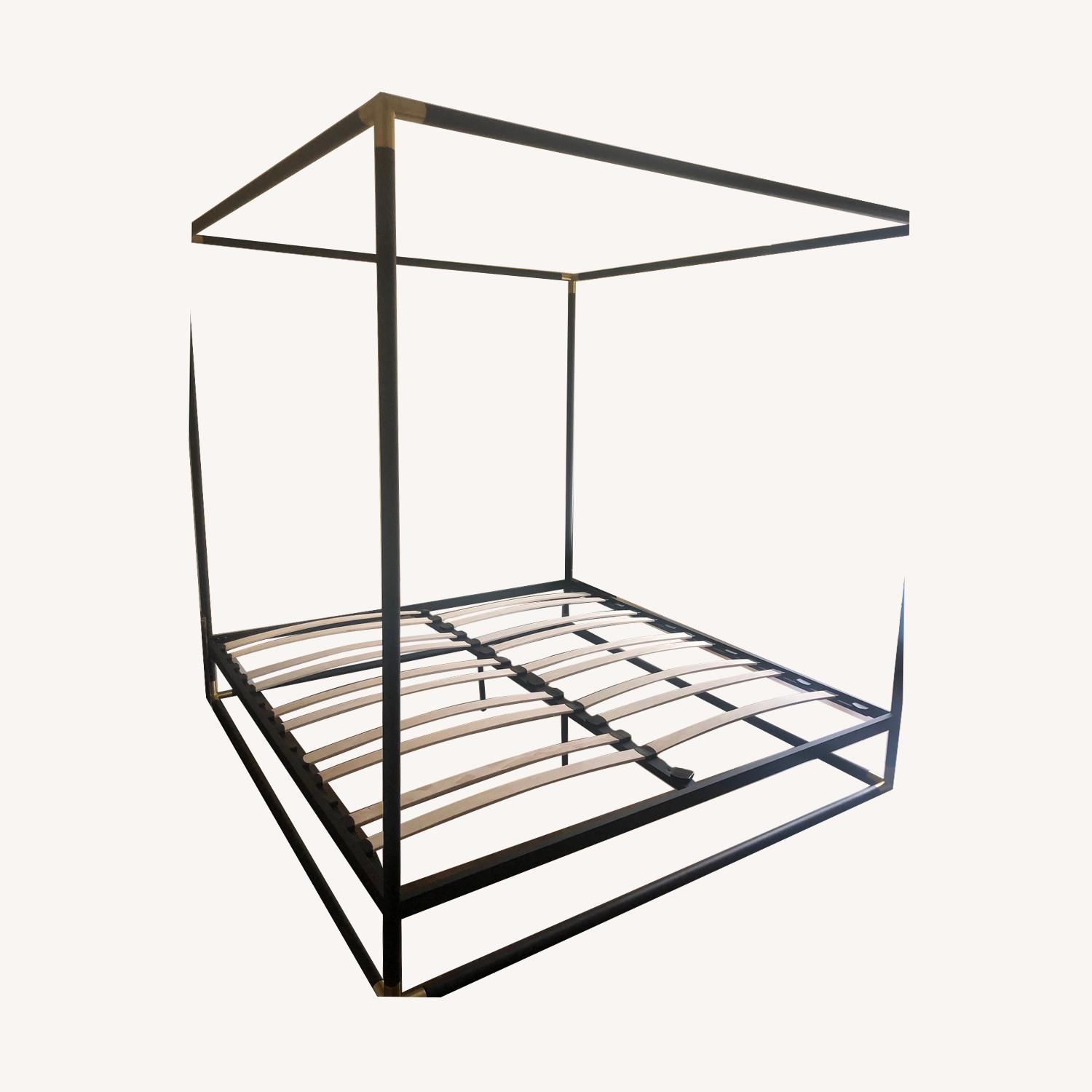 CB2 Frame Canopy King Bed AptDeco