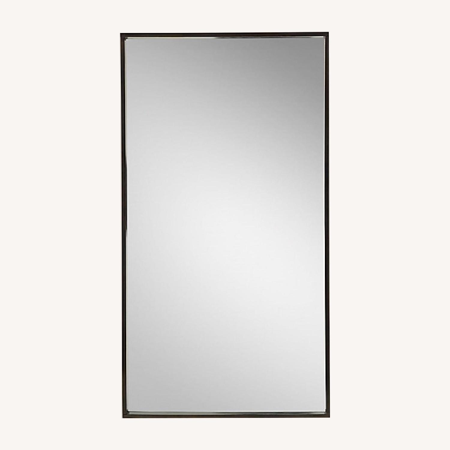 Restoration Hardware Brass Metal Dovetail Mirror AptDeco