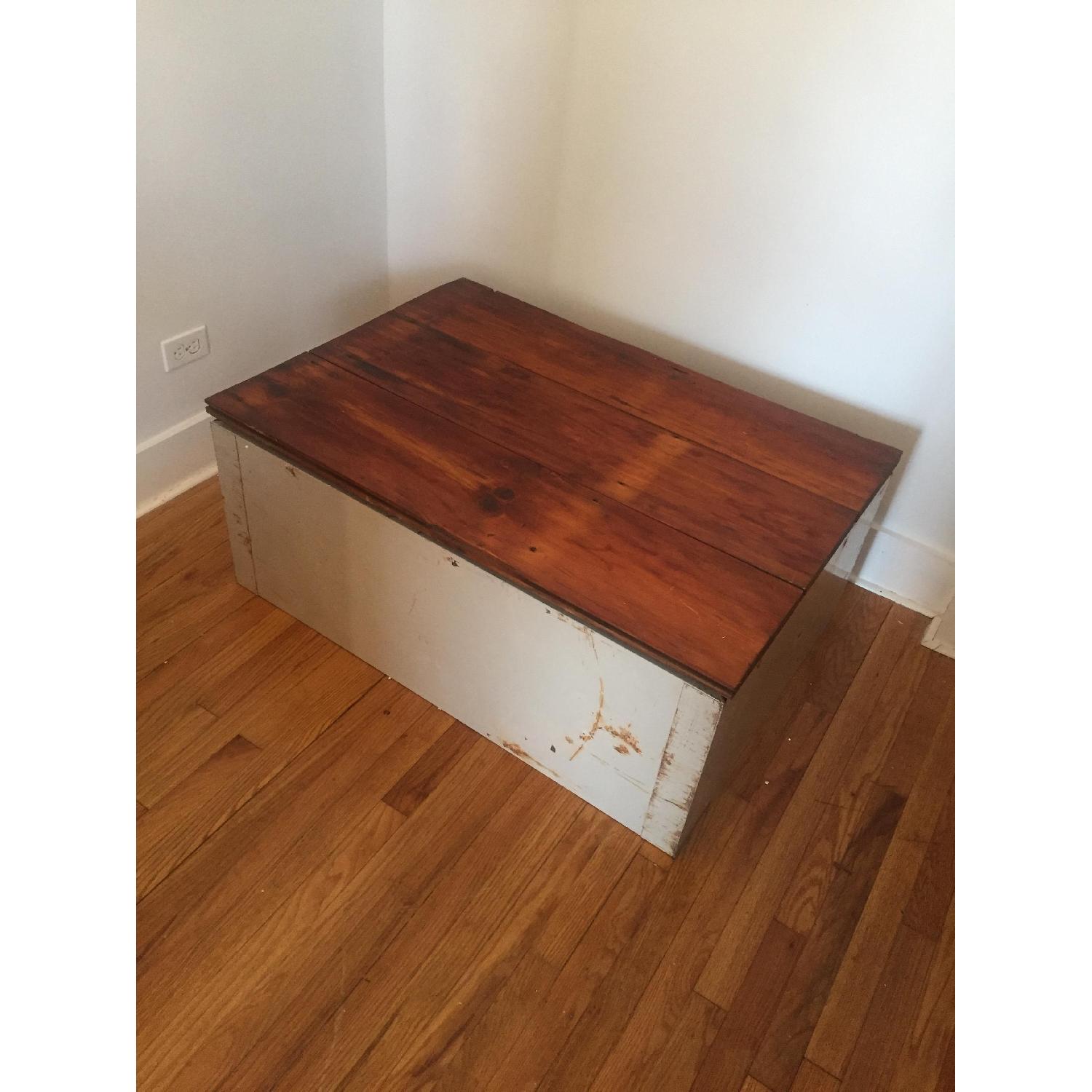 Vintage Flat File with Reclaimed Wood Top - image-6