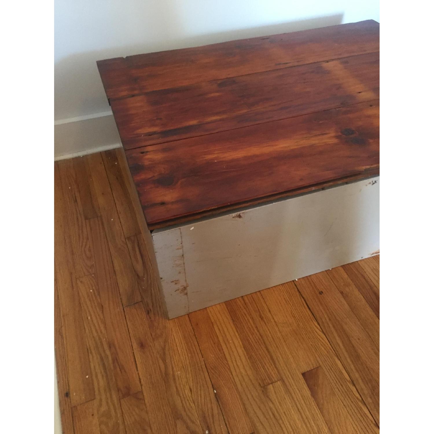 Vintage Flat File with Reclaimed Wood Top - image-5