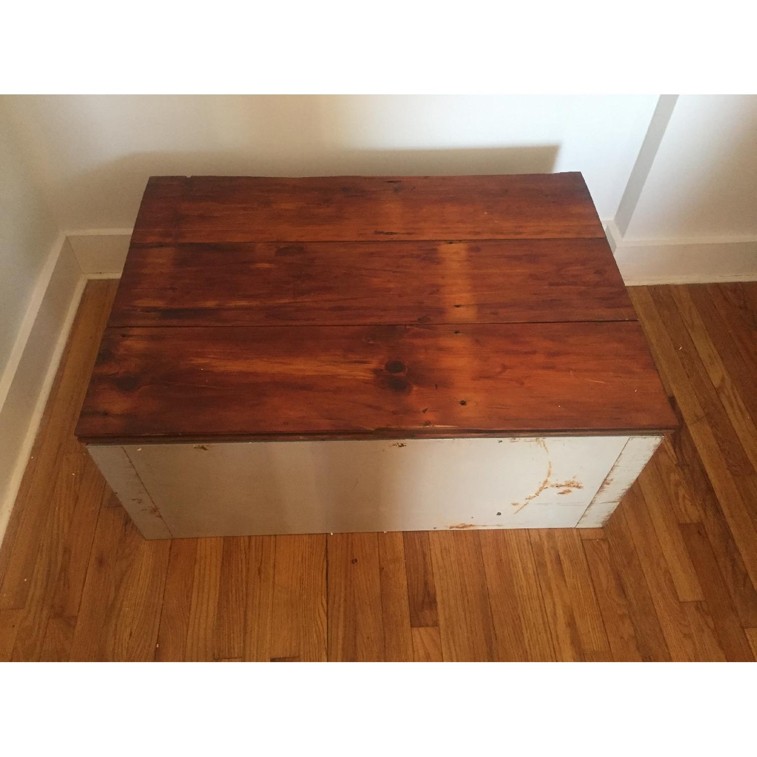 Vintage Flat File with Reclaimed Wood Top - image-7