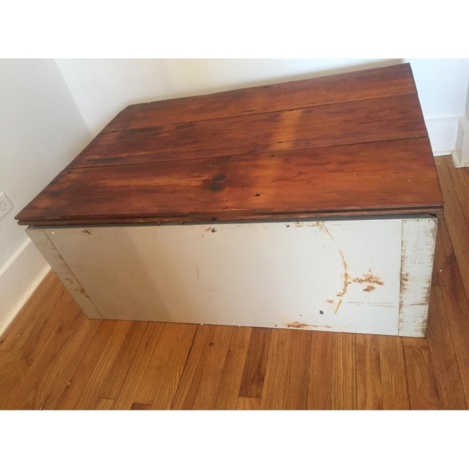 Vintage Flat File with Reclaimed Wood Top - image-8