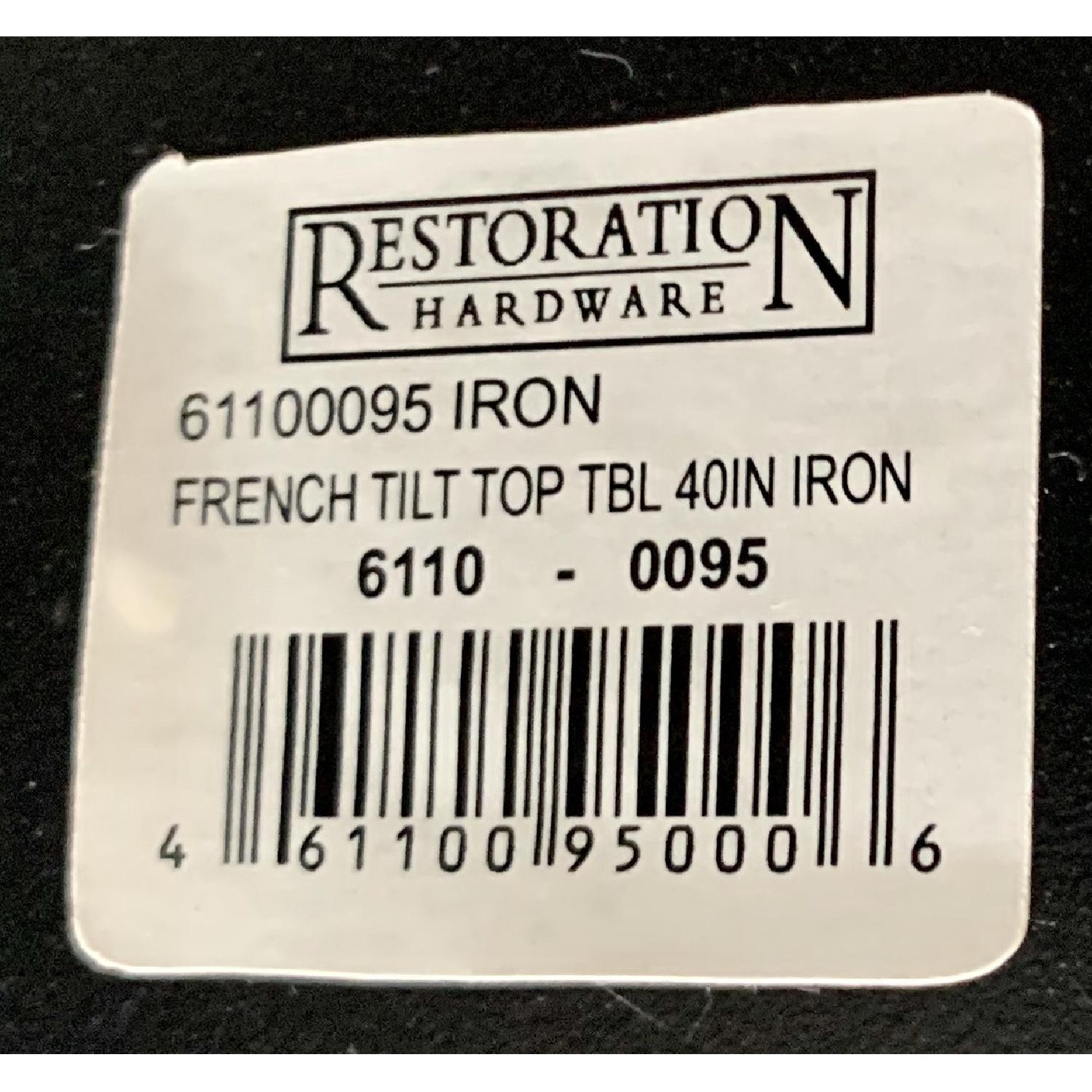 Restoration Hardware French Tilt Top Table - image-8