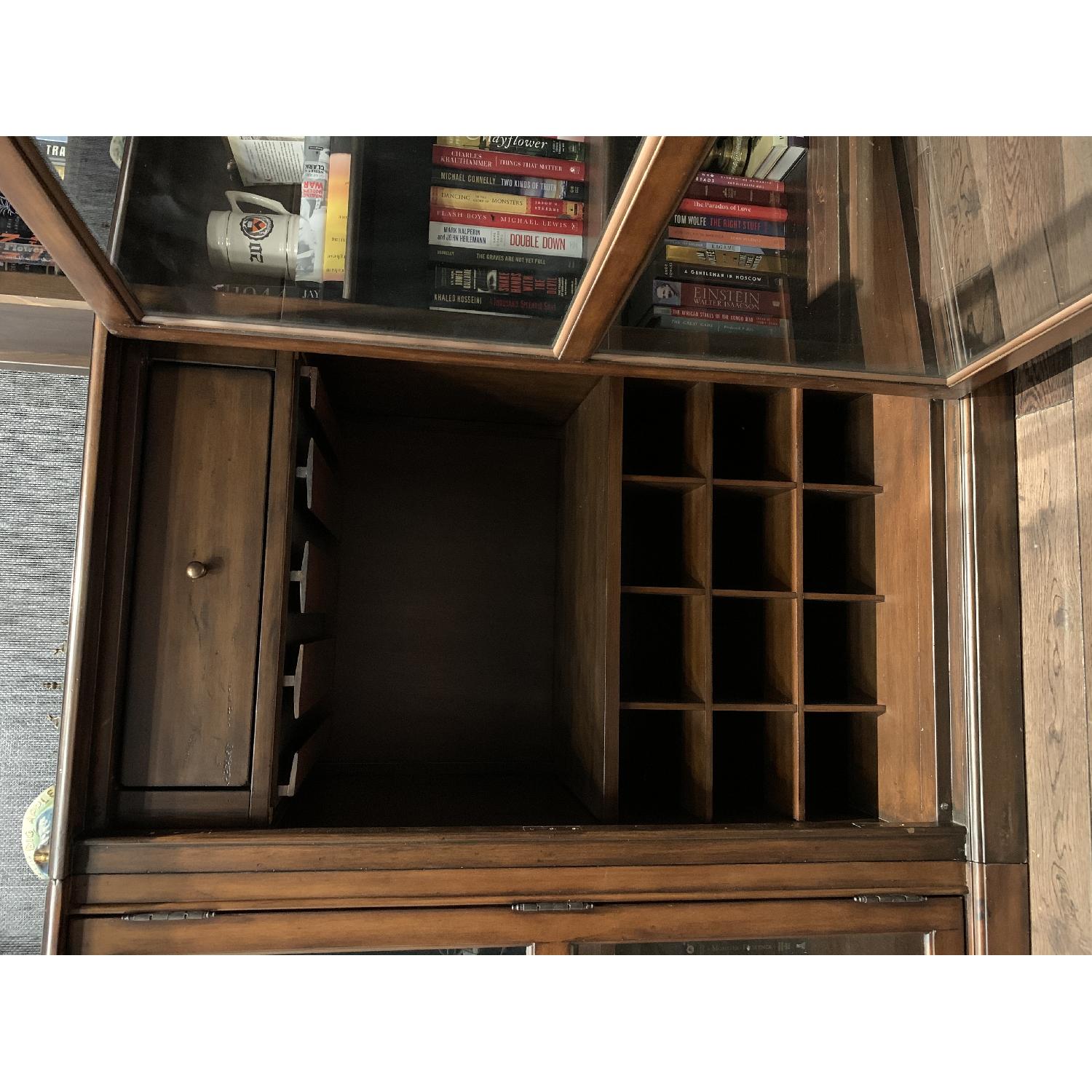 Pottery Barn Glass-Front Wooden Sideboard - image-6