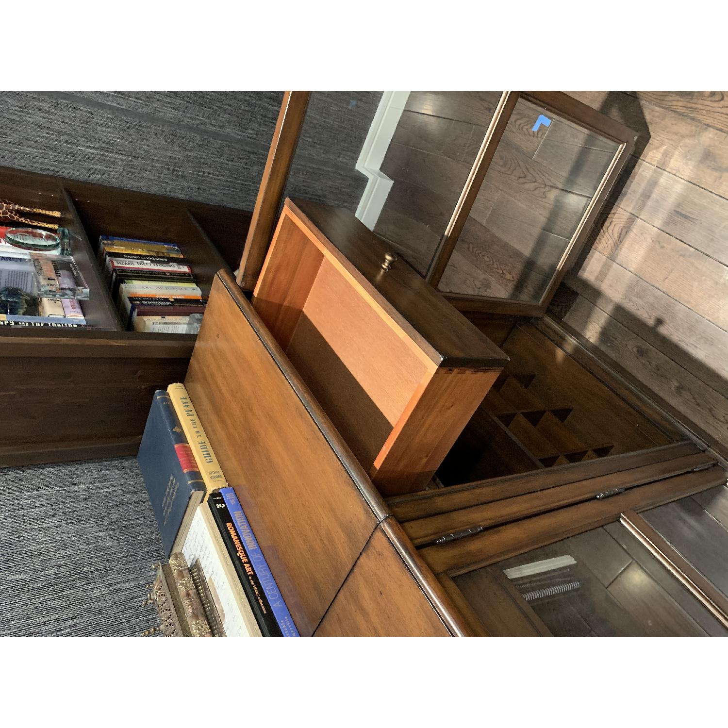 Pottery Barn Glass-Front Wooden Sideboard - image-7