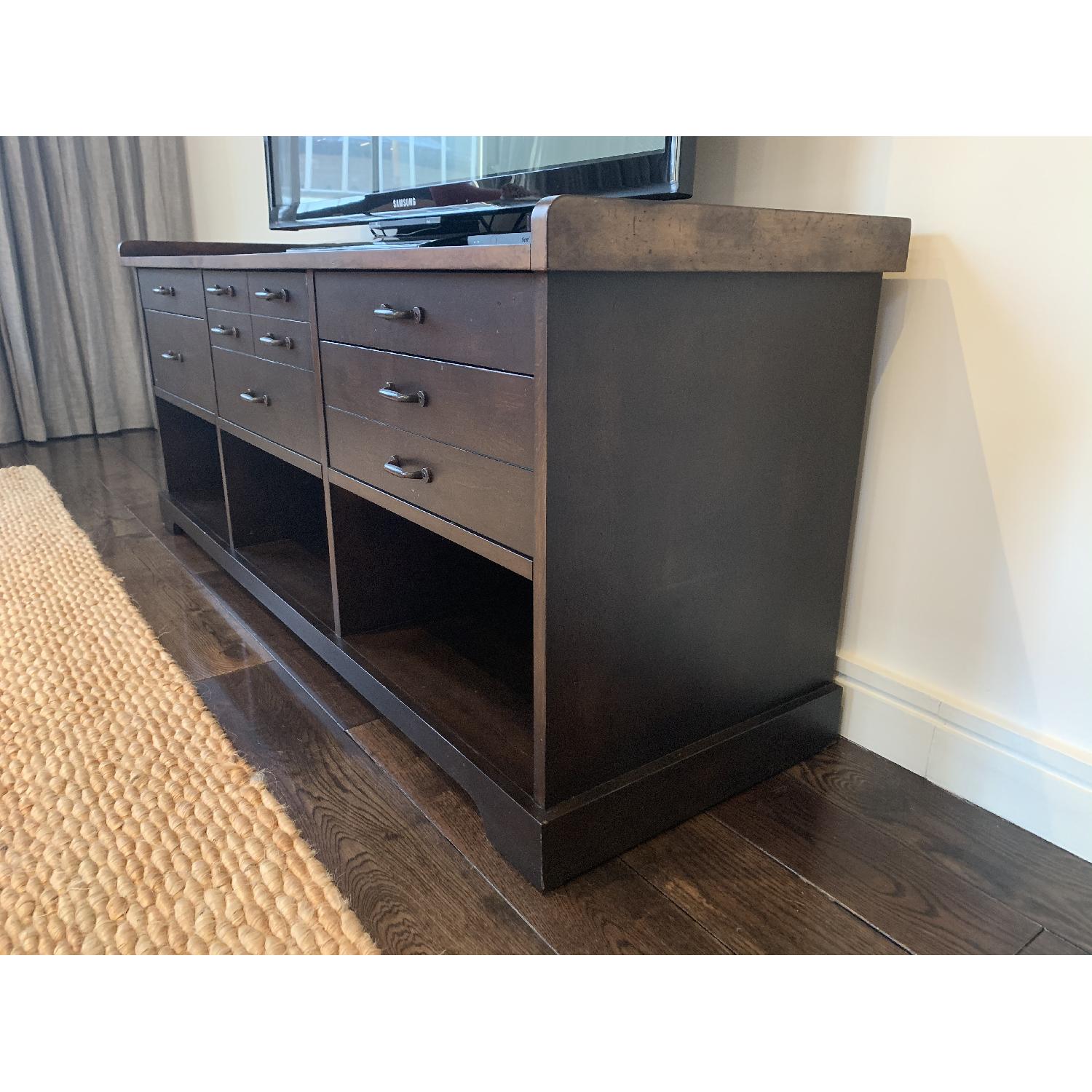 Pottery Barn Wooden Media Console - AptDeco