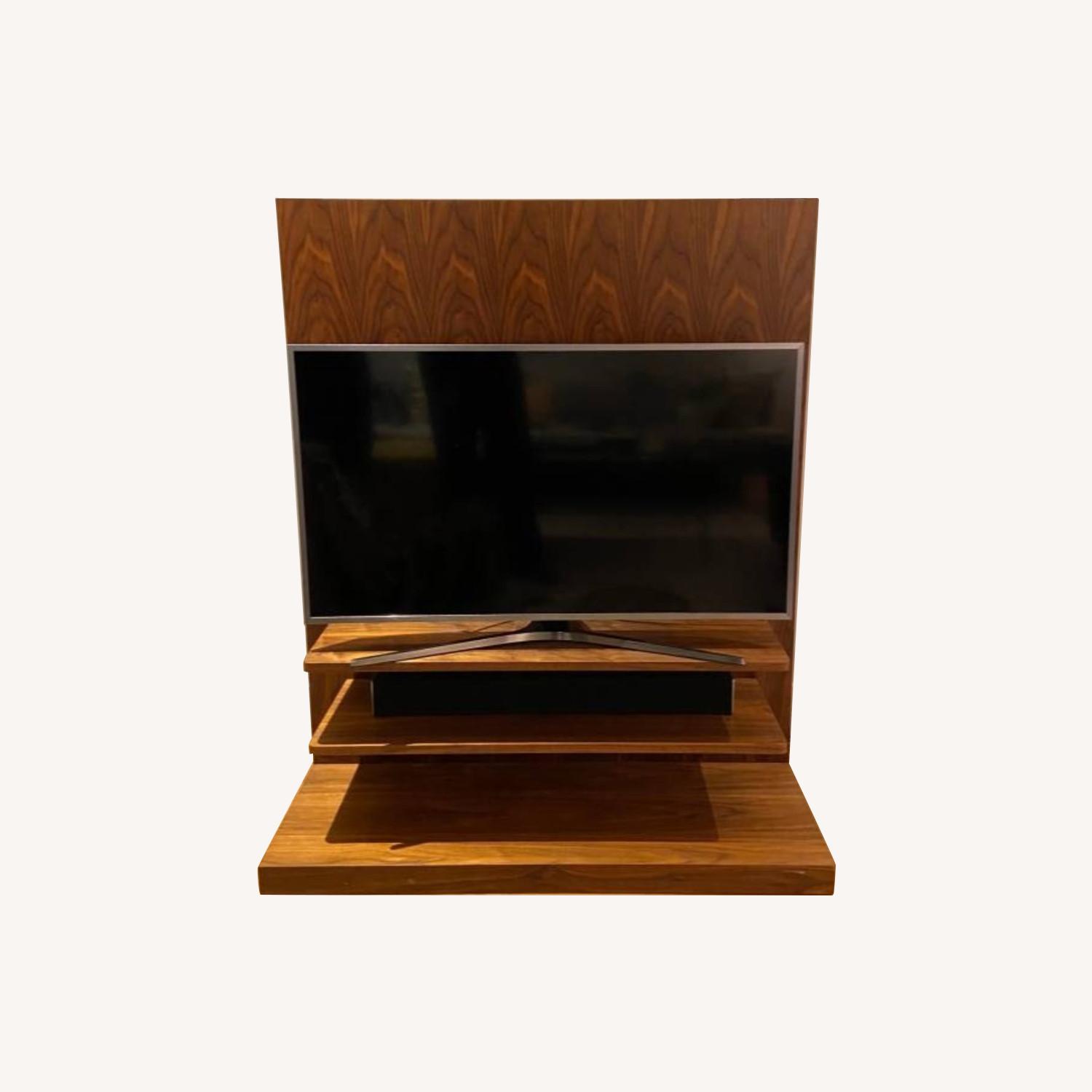 Cherry wood media/TV console - image-0