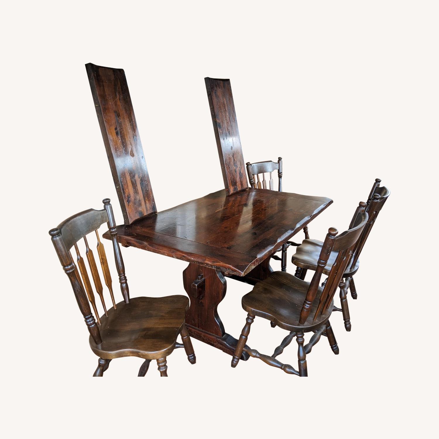 5piece Antique Dining Set AptDeco