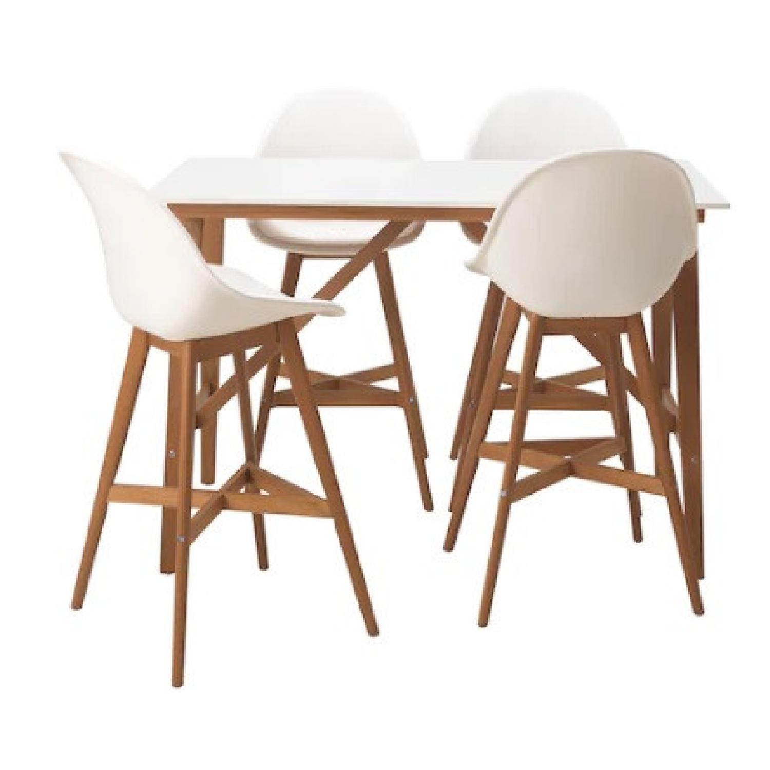 IKEA Fanbyn Bar Table and 4 Bar Stools - image-4