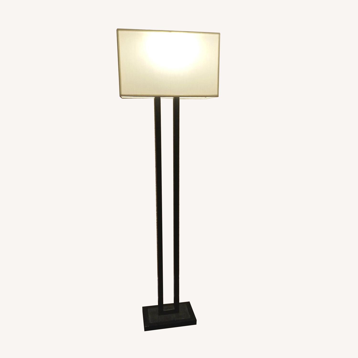 Crate and Barrel Bronze Floor Lamp - image-0