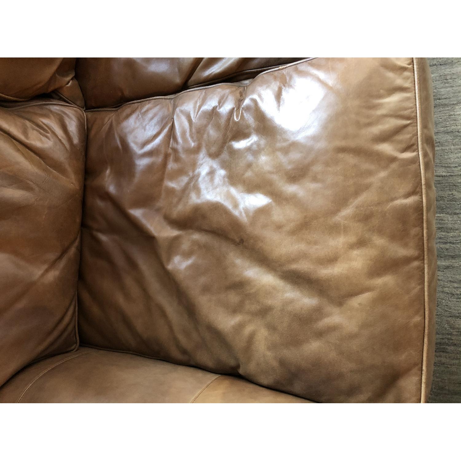 Resotration Hardware Lancaster Leather Sofa - image-6