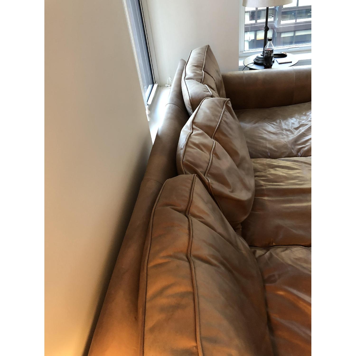 Resotration Hardware Lancaster Leather Sofa - image-7