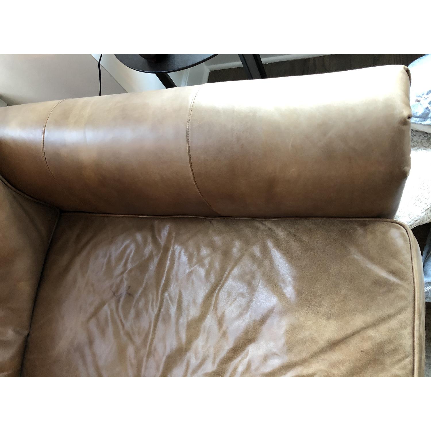 Resotration Hardware Lancaster Leather Sofa - image-8