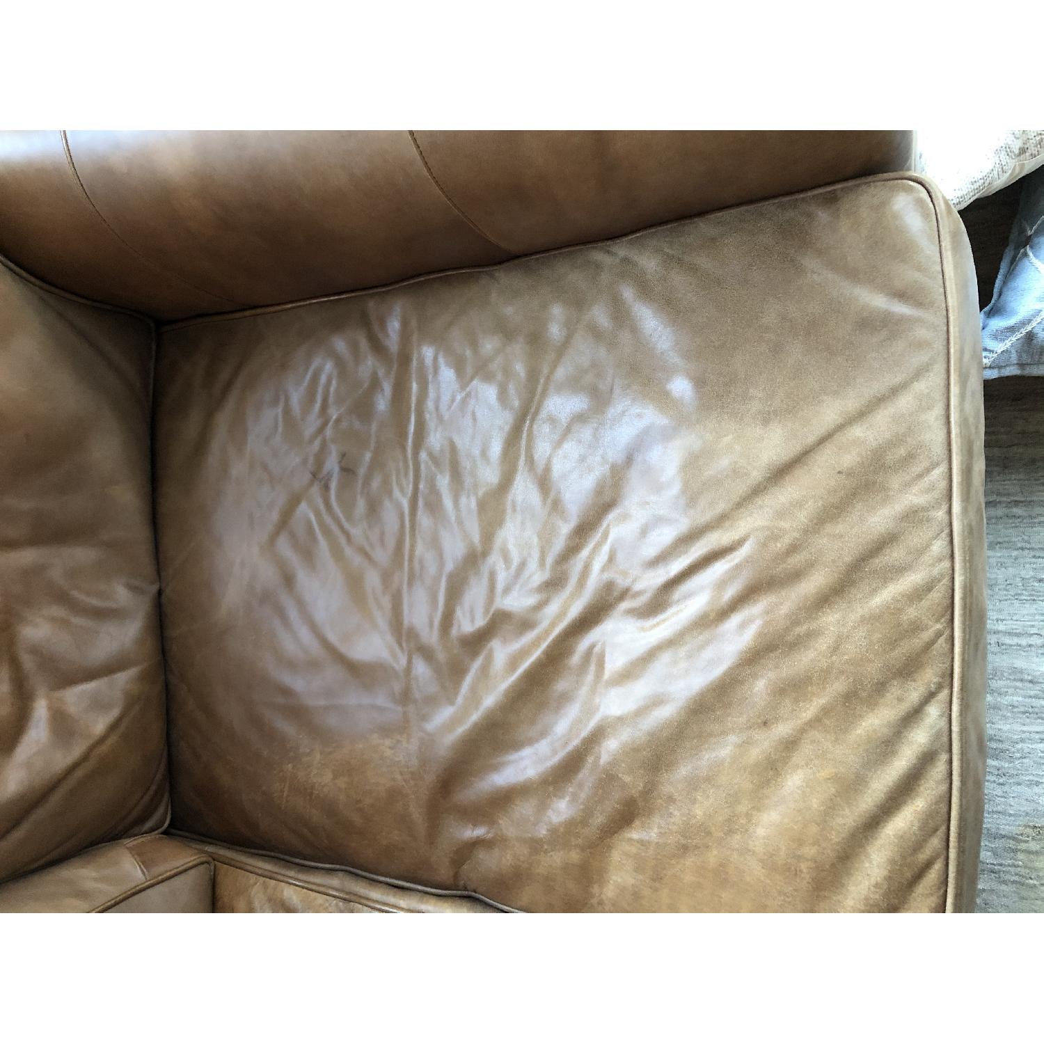 Resotration Hardware Lancaster Leather Sofa - image-9