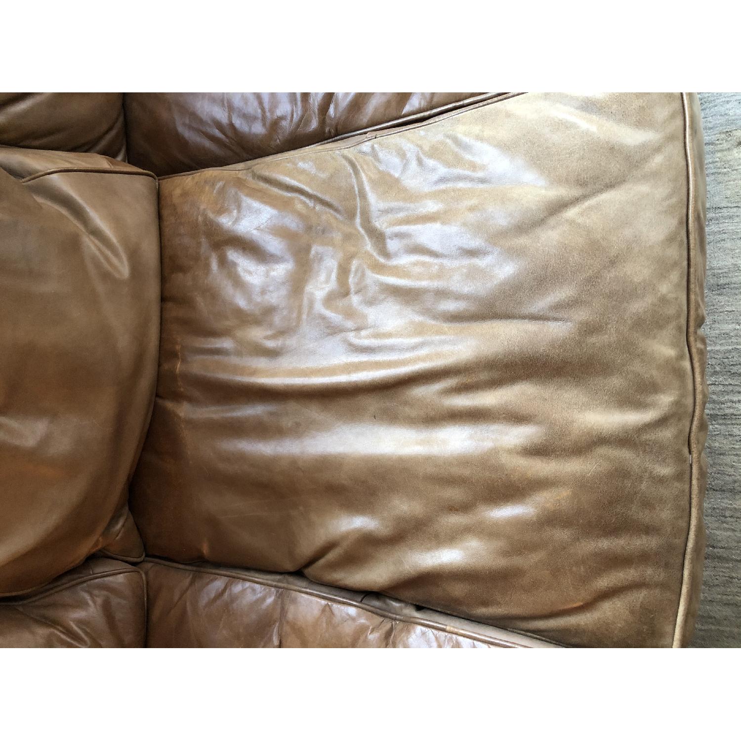 Resotration Hardware Lancaster Leather Sofa - image-10