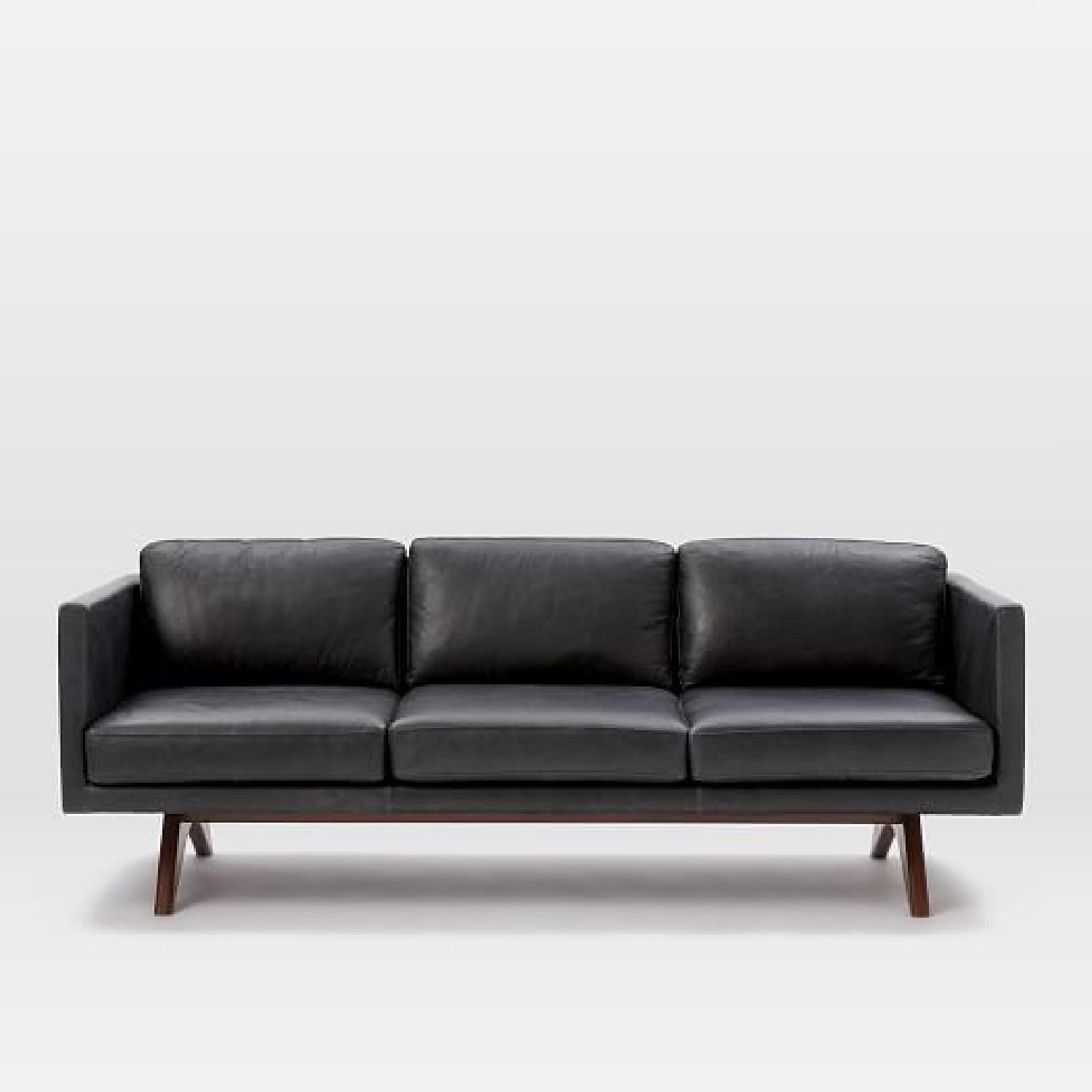 West Elm Brooklyn Down-Filled Leather Sofa - image-4