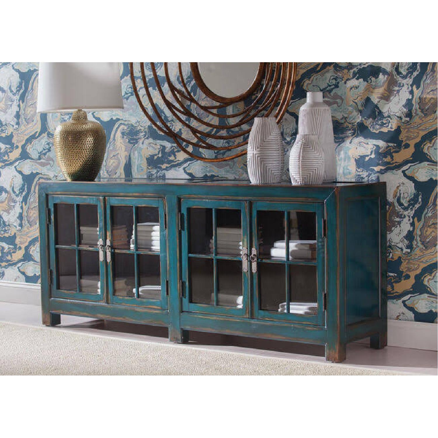 Ethan Allen Teal Credenza - image-5