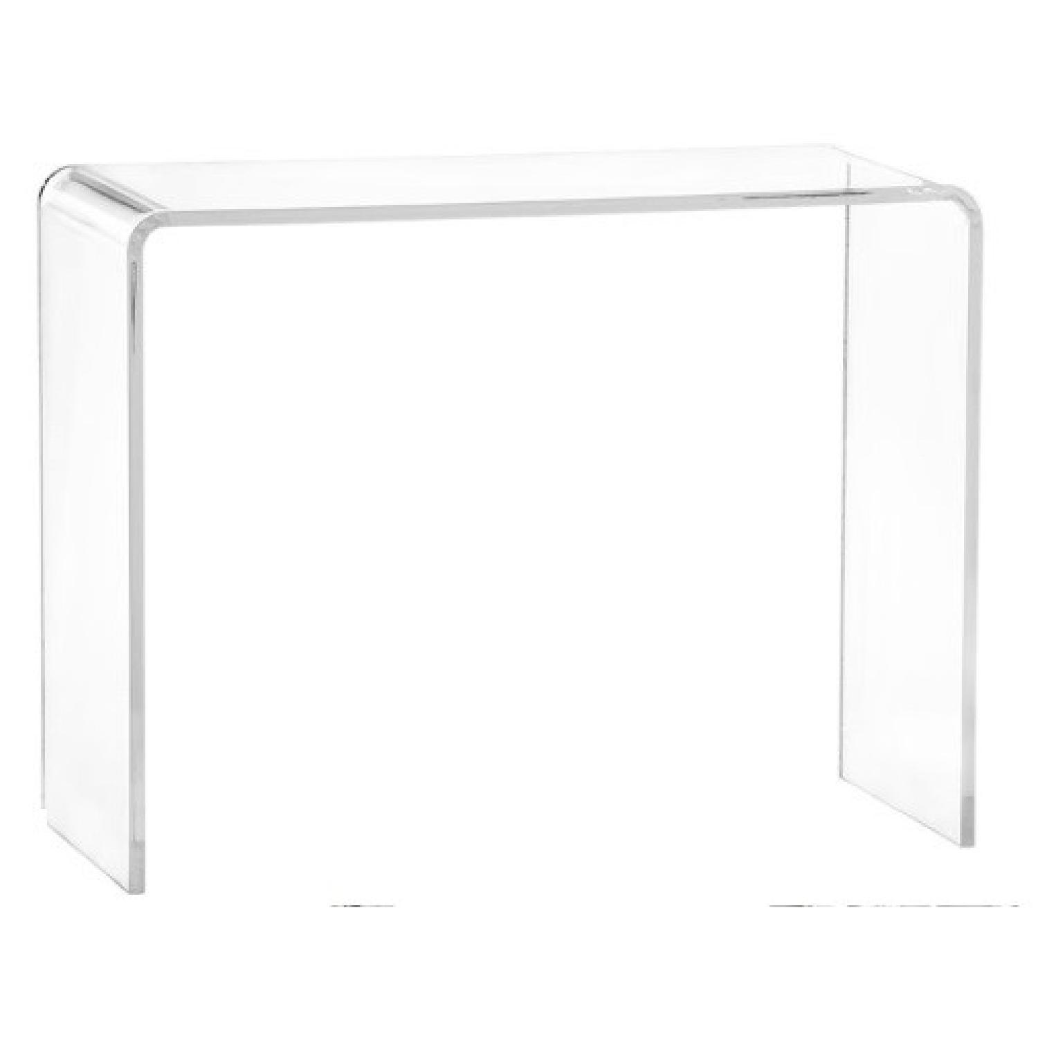CB2 Peekaboo Acrylic Desk - image-4