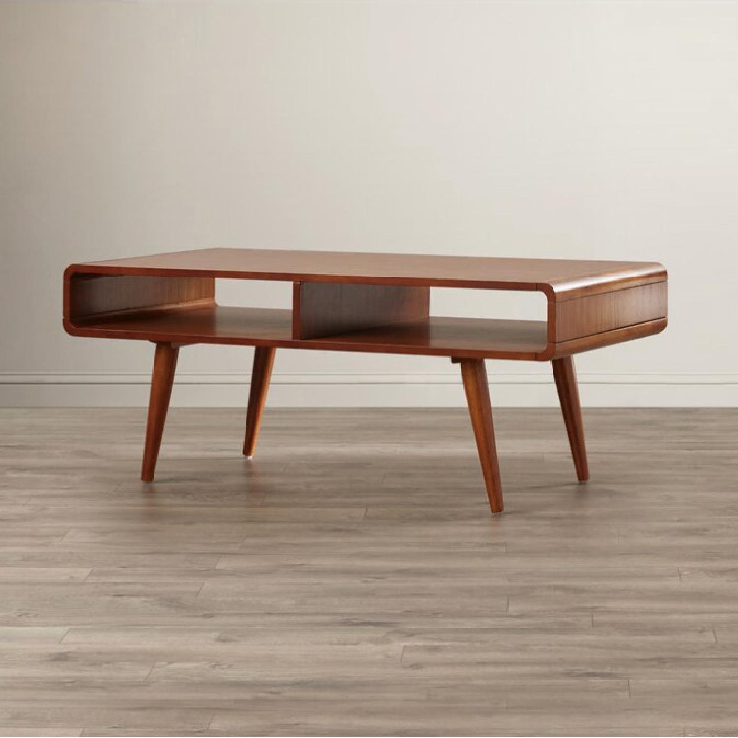 Mid Century Modern Walnut Coffee Table - image-5