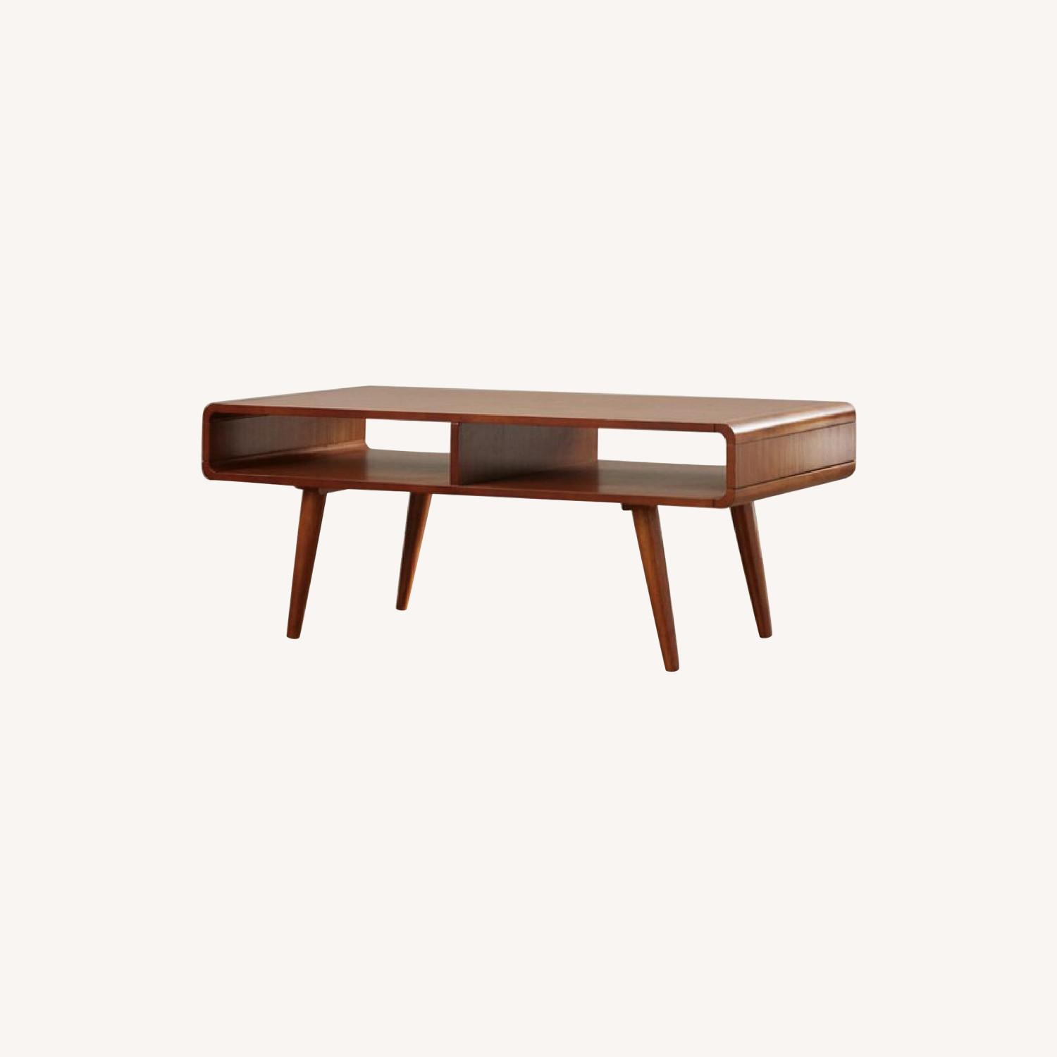 Mid Century Modern Walnut Coffee Table - image-0