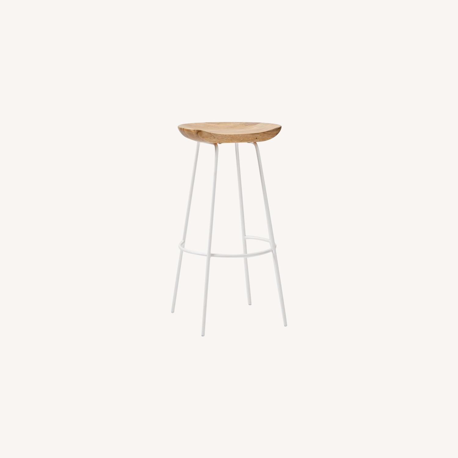 West Elm Alden Wood Counter Stool AptDeco