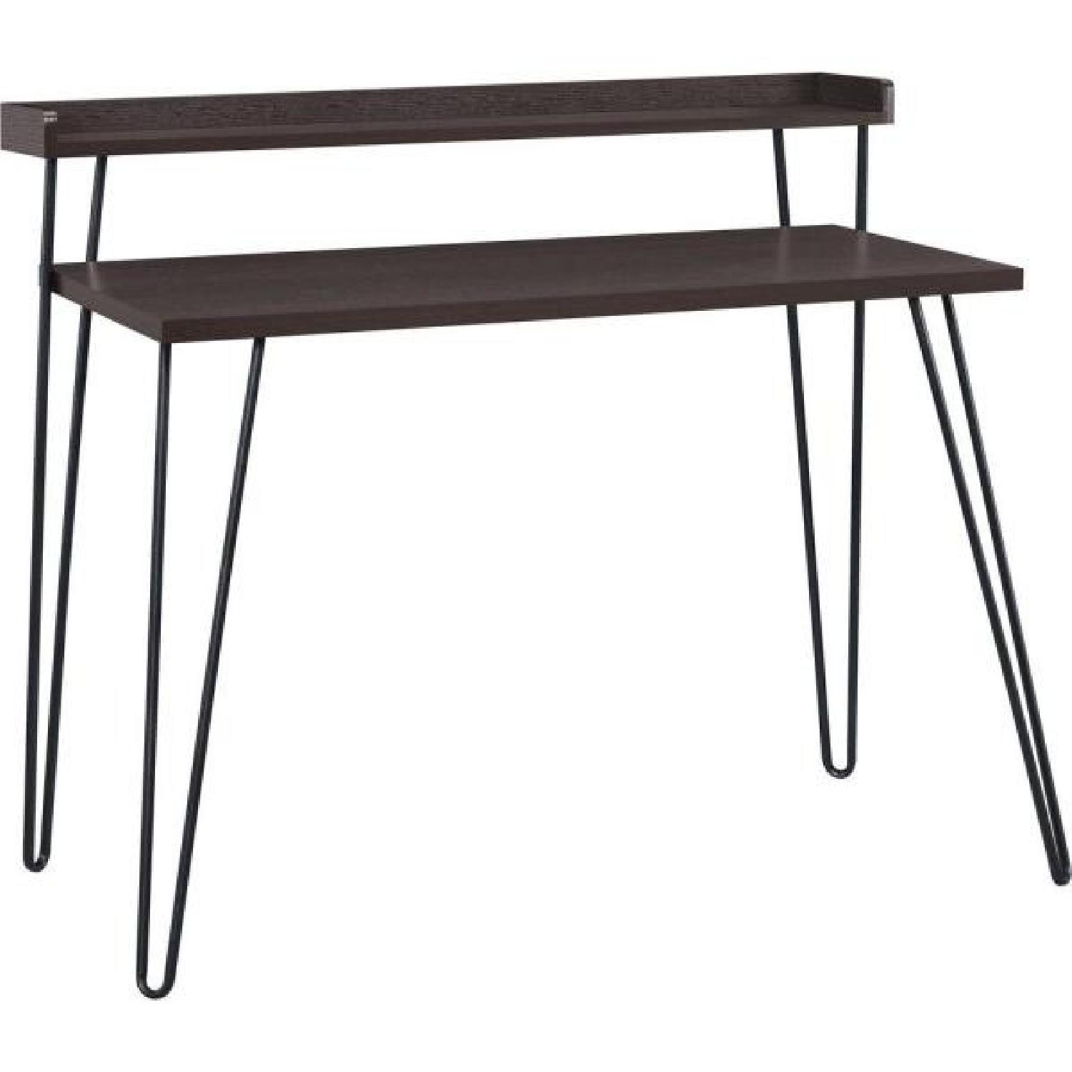 Ameriwood Industries Hairpin Writing Desk with Riser AptDeco