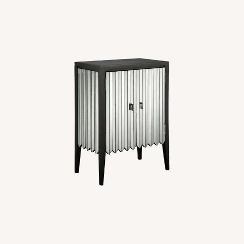 Used Joss & Main Contemporary Deco Style Mirrored Accent Cabinet for sale on AptDeco