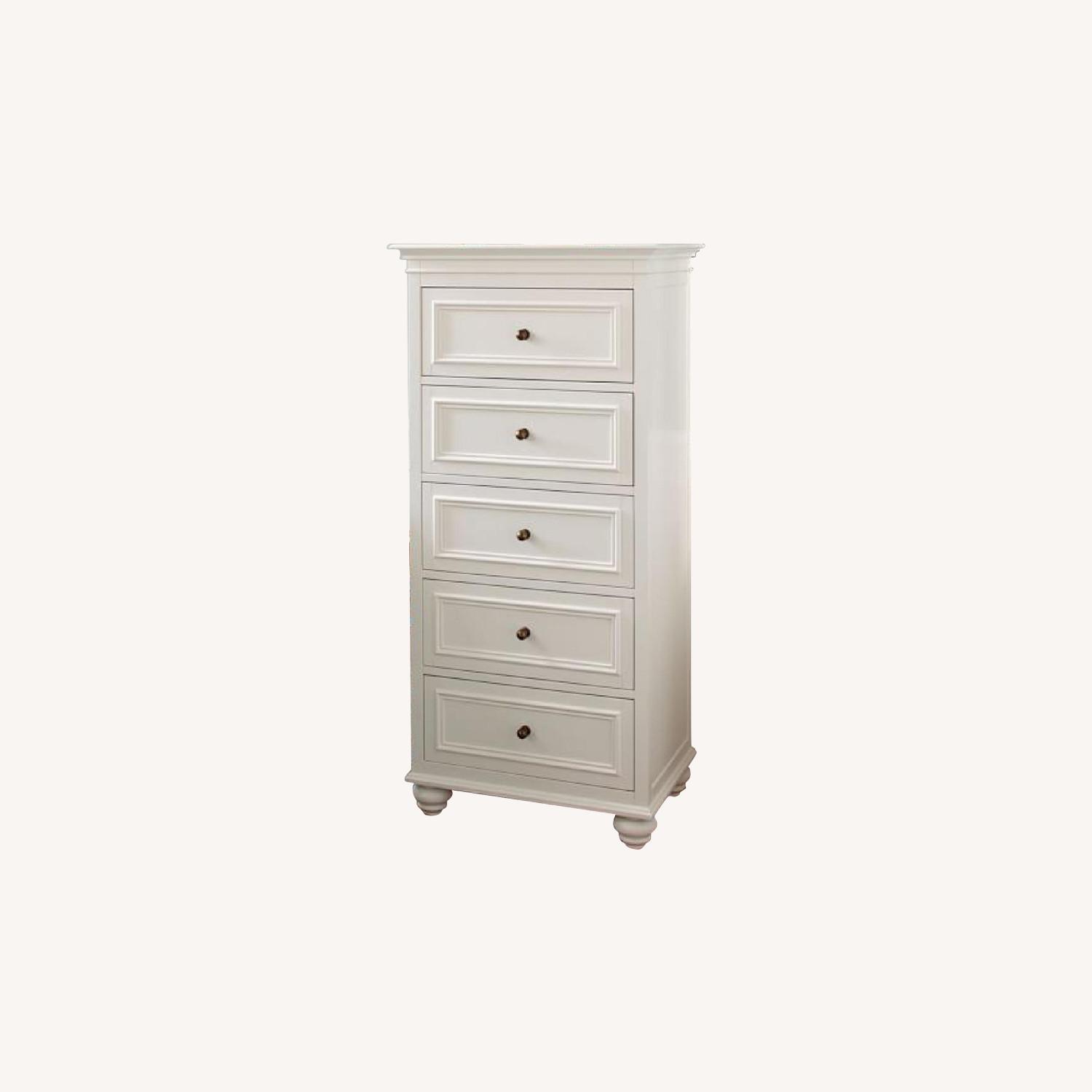 Pottery Barn White Chelsea Tower Dresser - image-0