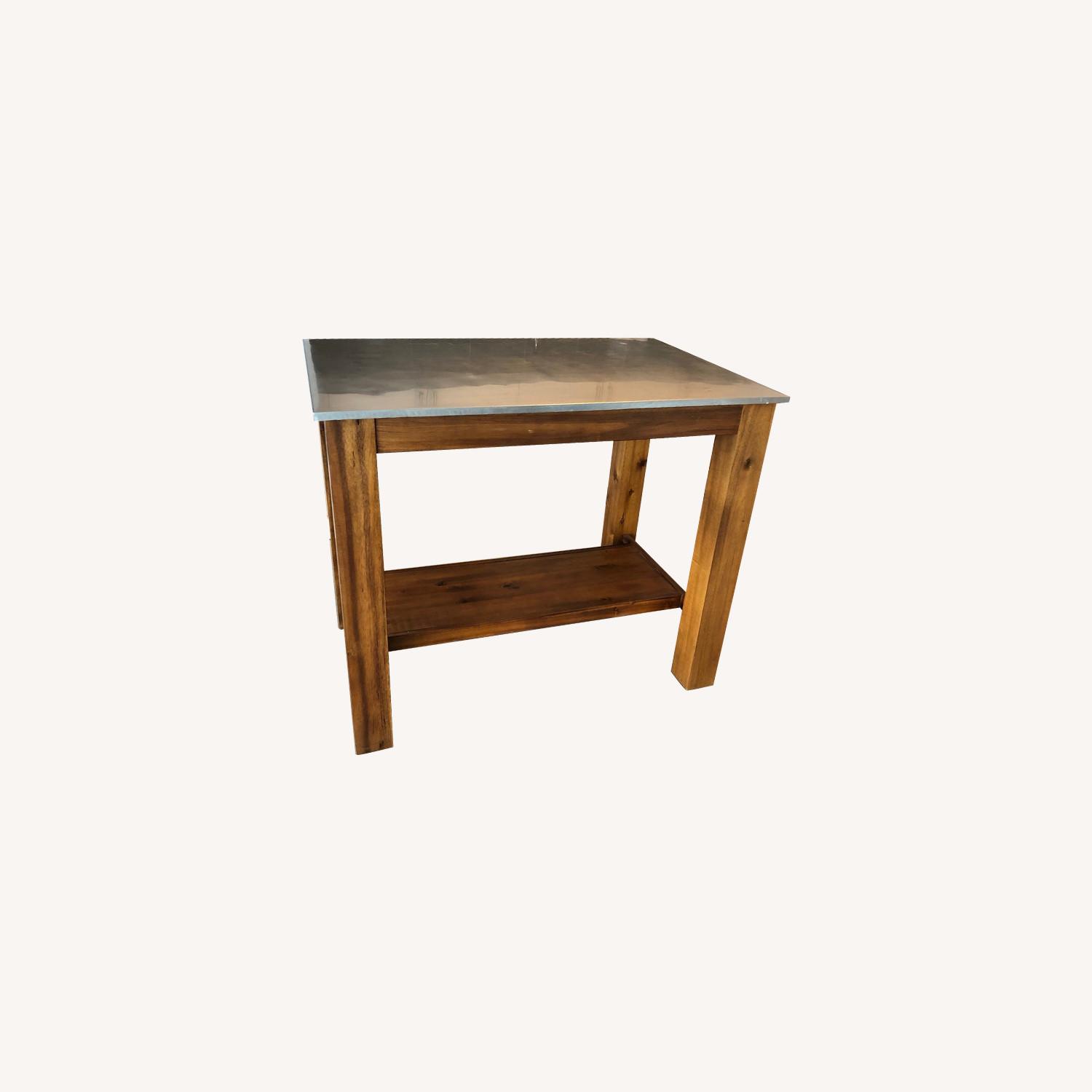 West Elm Rustic Kitchen Island - image-0